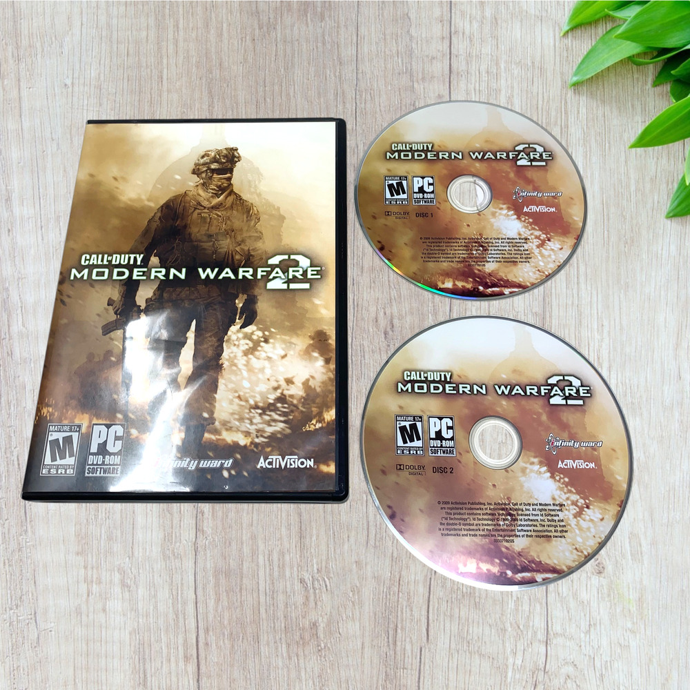 Call of Duty: Modern Warfare 2 PC Desktop Game Discs Only + Case Untested